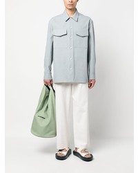 hellblaues Langarmhemd von Jil Sander