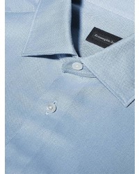 hellblaues Langarmhemd von Ermenegildo Zegna