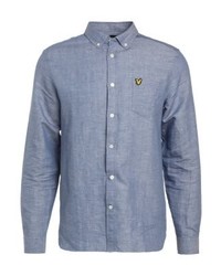 hellblaues Langarmhemd von Lyle & Scott