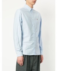 hellblaues Langarmhemd von MAISON KITSUNÉ