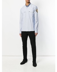 hellblaues Langarmhemd von Balmain