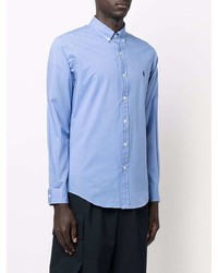 hellblaues Langarmhemd von Polo Ralph Lauren