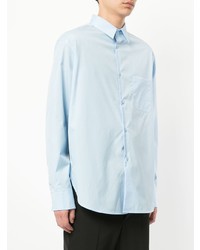 hellblaues Langarmhemd von Raf Simons