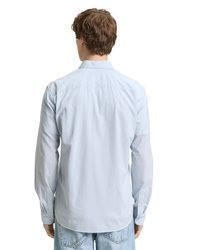 hellblaues Langarmhemd von Tom Tailor Denim