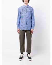 hellblaues Langarmhemd von Junya Watanabe