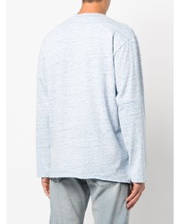 hellblaues Langarmshirt von John Elliott