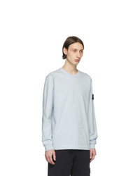 hellblaues Langarmshirt von Stone Island