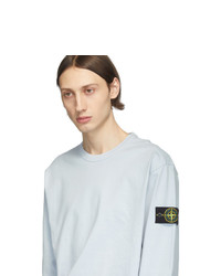 hellblaues Langarmshirt von Stone Island