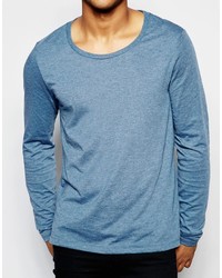 hellblaues Langarmshirt von Asos