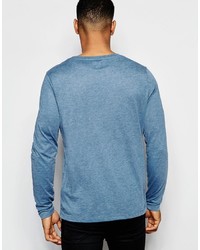 hellblaues Langarmshirt von Asos