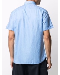 hellblaues Leinen Kurzarmhemd von Tommy Hilfiger
