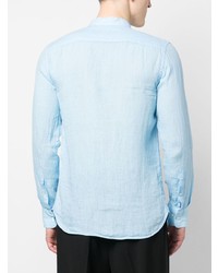 hellblaues Leinen Langarmhemd von 120% Lino