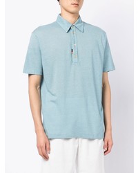 hellblaues Leinen Polohemd von Paul Smith