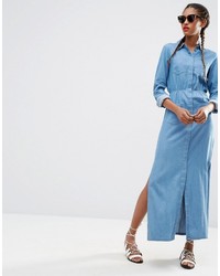 hellblaues Maxikleid von Asos