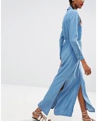 hellblaues Maxikleid von Asos