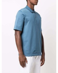 hellblaues Polohemd von Salvatore Ferragamo