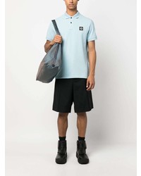 hellblaues Polohemd von Stone Island