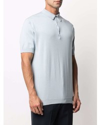 hellblaues Polohemd von John Smedley