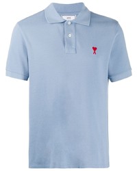 hellblaues Polohemd von Ami Paris