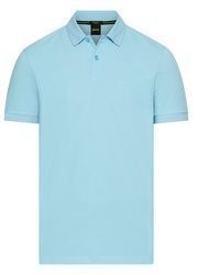 hellblaues Polohemd von Boss Green