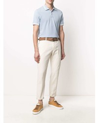 hellblaues Polohemd von Brunello Cucinelli