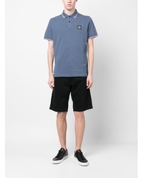 hellblaues Polohemd von Stone Island