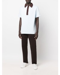 hellblaues Polohemd von Jil Sander