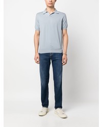 hellblaues Polohemd von Canali