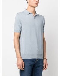 hellblaues Polohemd von Canali