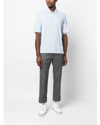 hellblaues Polohemd von Thom Browne