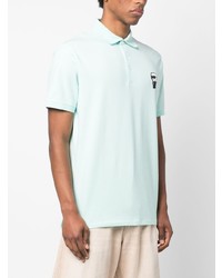 hellblaues Polohemd von Karl Lagerfeld