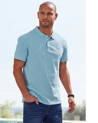 hellblaues Polohemd von John Devin