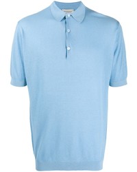 hellblaues Polohemd von John Smedley