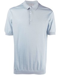 hellblaues Polohemd von John Smedley