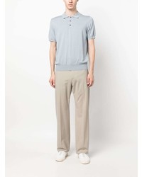 hellblaues Polohemd von Canali