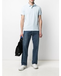 hellblaues Polohemd von Stone Island