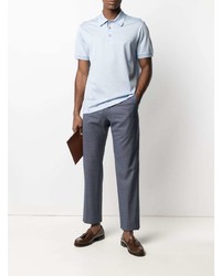 hellblaues Polohemd von Brioni