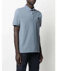 hellblaues Polohemd von Stone Island