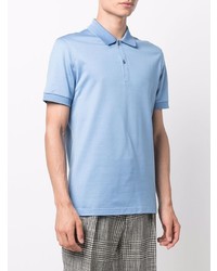 hellblaues Polohemd von Salvatore Ferragamo