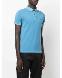 hellblaues Polohemd von Stone Island