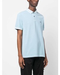 hellblaues Polohemd von Stone Island