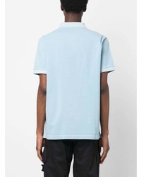 hellblaues Polohemd von Stone Island