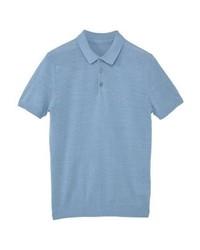 hellblaues Polohemd von Mango