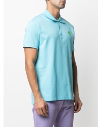 hellblaues Polohemd von Versace