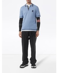 hellblaues Polohemd von Burberry