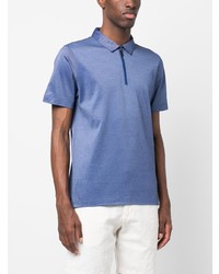 hellblaues Polohemd von Canali