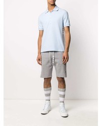 hellblaues Polohemd von Thom Browne