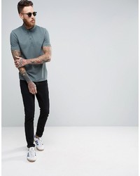 hellblaues Polohemd von Asos