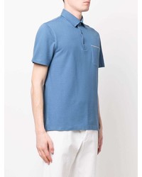 hellblaues Polohemd von Ermenegildo Zegna