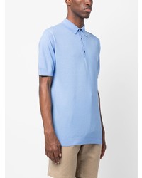 hellblaues Polohemd von John Smedley